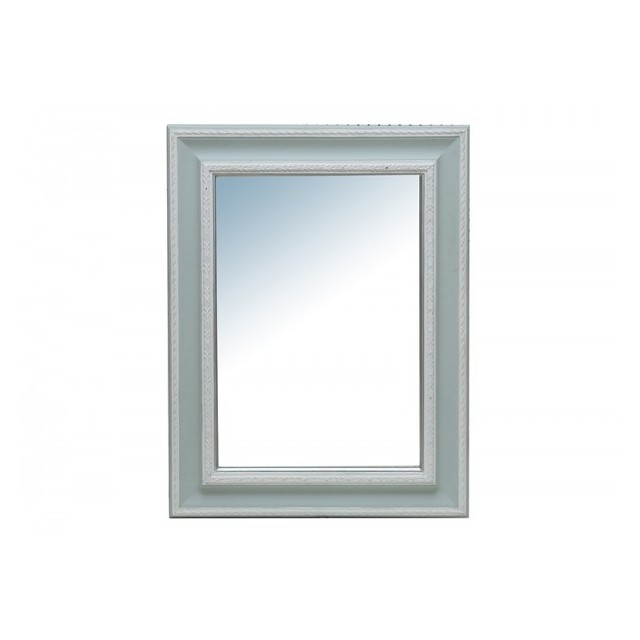 Rect Wall Mirror 72X92X4.5 cm Green/Slver