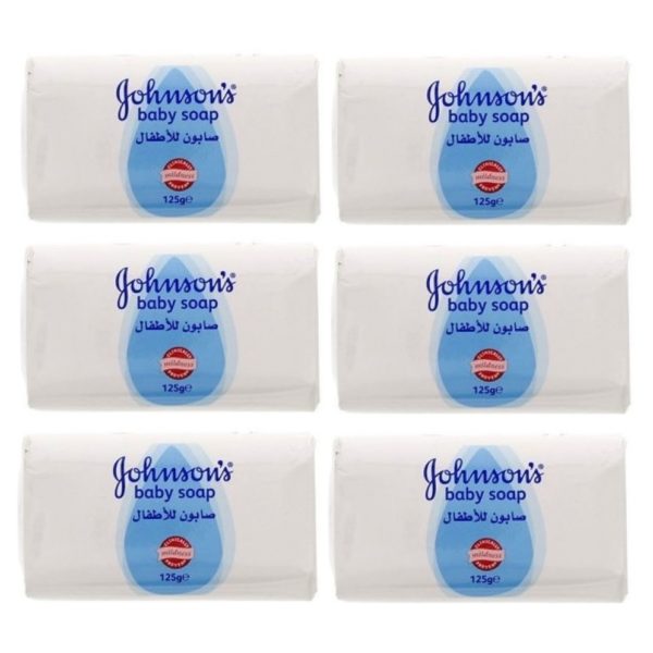 Johnson 8402078X6 Baby Soap Regular White 125g Pack of 6 Johnson 8402078X6 Baby Soap Regular White 125g Pack of 6
