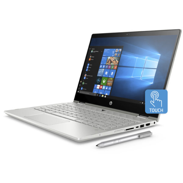 HP Pavilion x360 14-CD1007NE Convertible Touch Laptop - Core i7 1.8GHz 12GB 1TB+128GB 4GB Win10 14inch FHD Silver HP Pavilion x360 14-CD1007NE Convertible Touch Laptop - Core i7 1.8GHz 12GB 1TB+128GB 4GB Win10 14inch FHD Silver