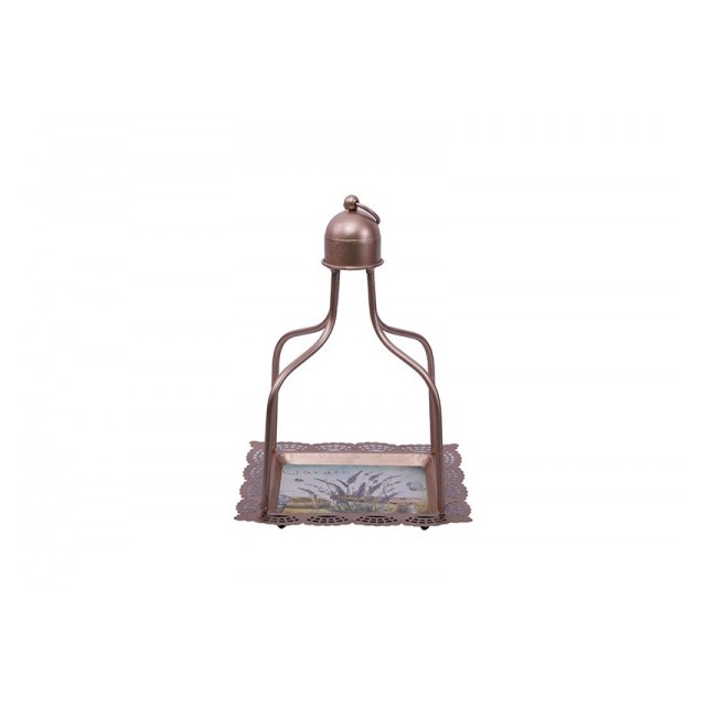 Shamira Tea & Gava Tray W/Handle 23X23X32 cm Anti/Gold