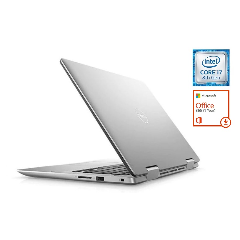 Dell Inspiron 14 5482 Touch Laptop – Core i7 1.8GHz 16GB 512GB 2GB Win10 14inch FHD Silver + Pre-loaded MS Office