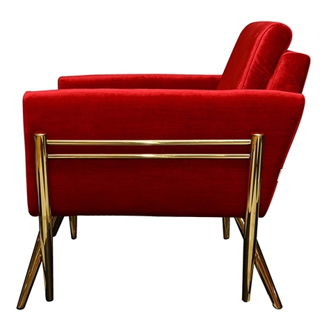 Pan Emirates Braxtan Single Seater Sofa Red Pan Emirates Braxtan Single Seater Sofa Red