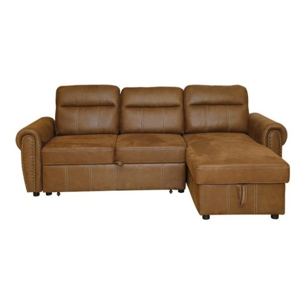 Buy Pan Emirates Artesia Corner Sofa Cum Bed Dark Brown Price