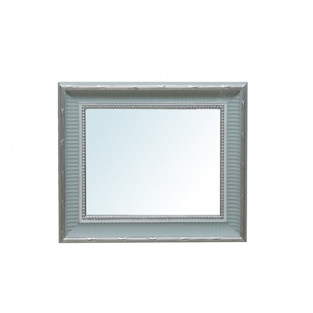 Rect Wall Mirror 57.5X67.5X5 cm Green/Slver