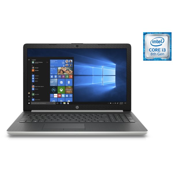 HP 15-DA1002NE Laptop - Core i3 3.9GHz 4GB 1TB Shared Win10 15.6inch HD Silver HP 15-DA1002NE Laptop - Core i3 3.9GHz 4GB 1TB Shared Win10 15.6inch HD Silver