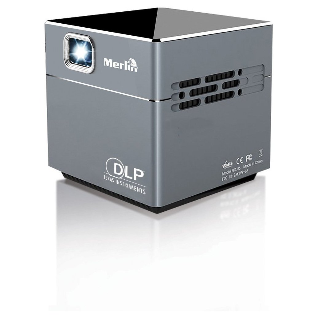Merlin Pocket Beam Cube 2 Portable Projector – Grey