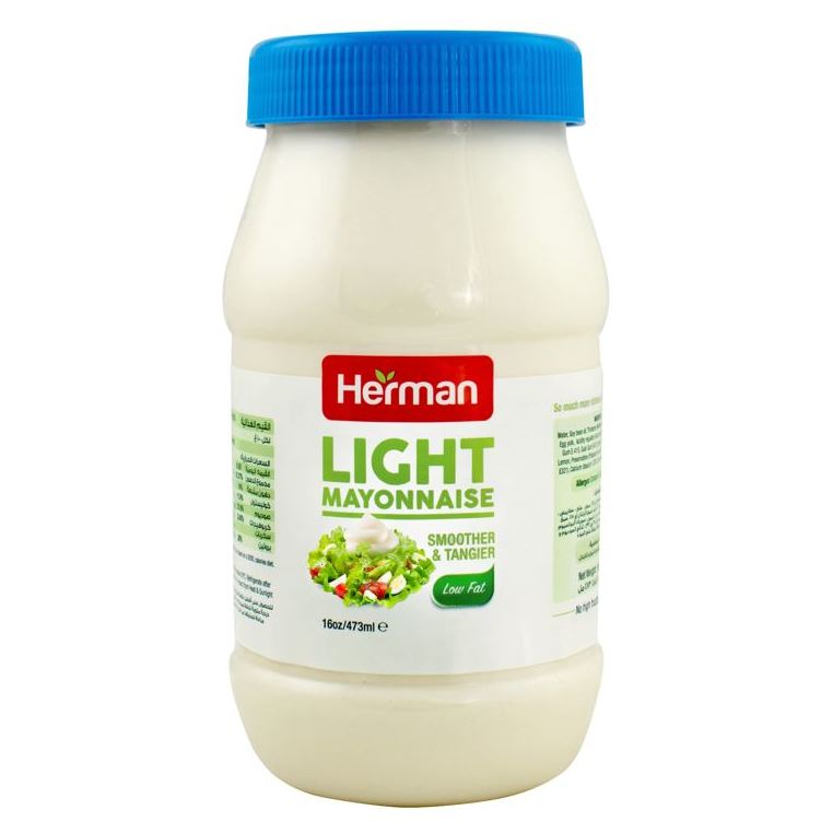 Herman MY1205PB020HMN Mayonnaise Pet Jar Lite-16 Oz-Pet