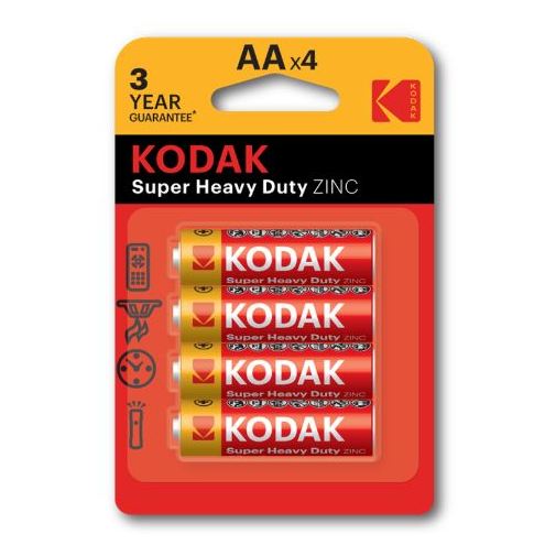Buy Kodak Extra Heavy Duty 1.5V Battery x 4Pcs Price, Specifications