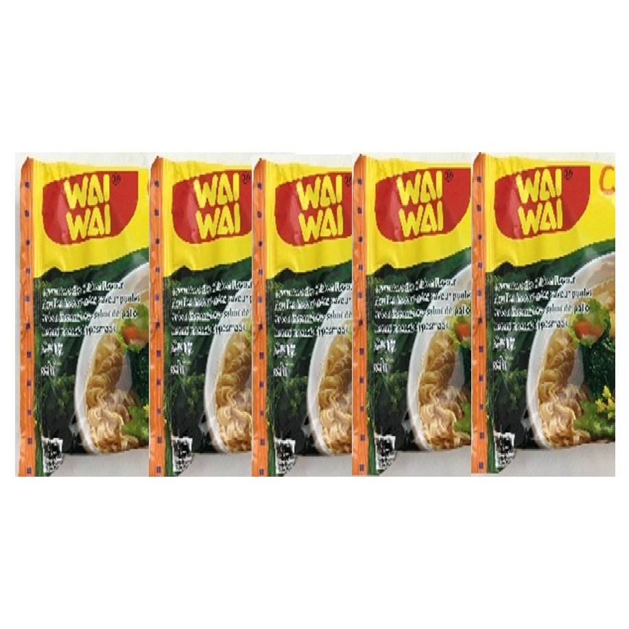 Wai Wai Chicken Flavour Instant Noodles 60g x 5 Packs