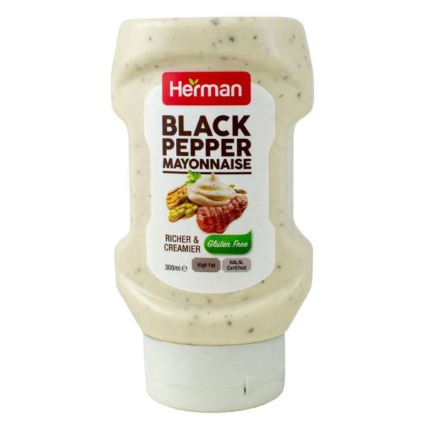 Buy Herman Black Pepper Flavoured Mayonnaise 300mlPet Price