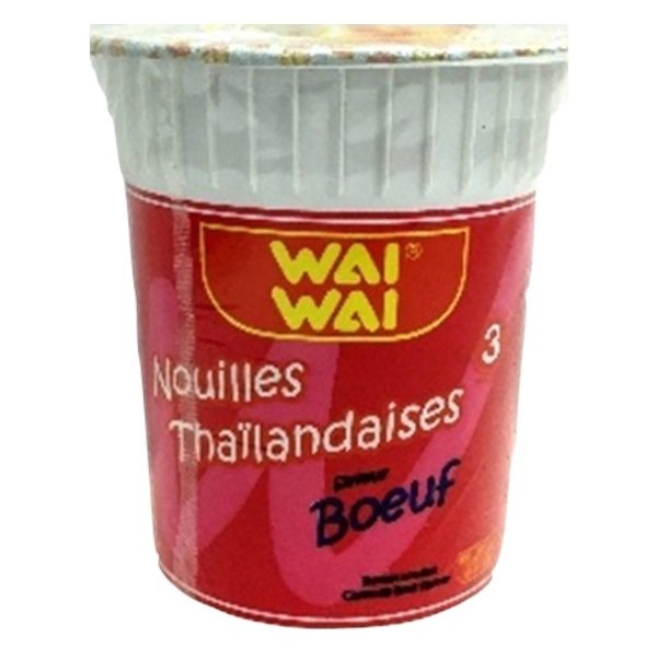 Wai Wai Casserole Beef Flavour Instant Cup Noodles 60g