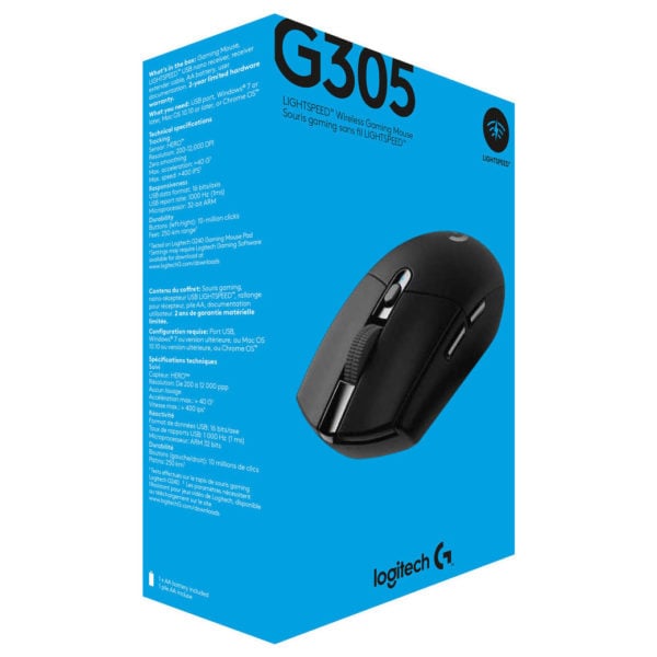 Buy Logitech G305 Lightspeed Gaming Mouse Black 910-005283 – Price ...