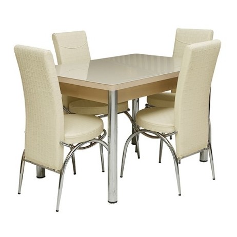 Pan Emirates Aeiland Dining Set (1+4) Cream Pan Emirates Aeiland Dining Set (1+4) Cream