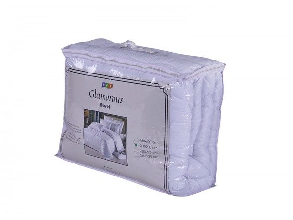 Glamorous Microfiber Duvet 200x200cm White Glamorous Microfiber Duvet 200x200cm White