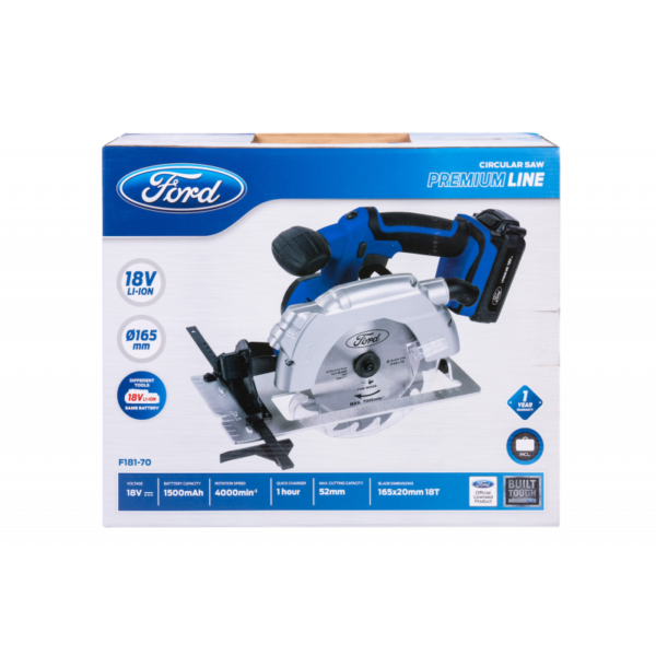 Ford F181-70 18V Li-ion Cordless Circular Saw Ford F181-70 18V Li-ion Cordless Circular Saw