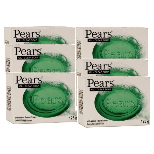 Pears 2HP1051 Oil Clear Soap 125gm Pack of 6 Pears 2HP1051 Oil Clear Soap 125gm Pack of 6