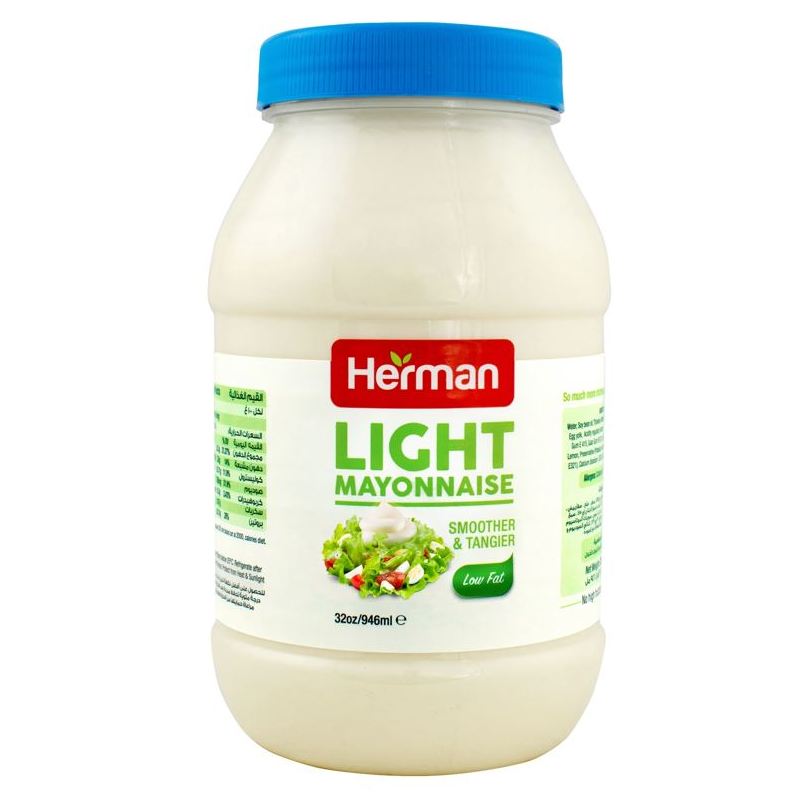 Herman MY1205PB030HMN Mayonnaise Pet Jar Lite-32 Oz-Pet
