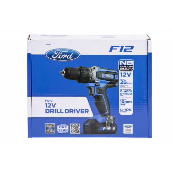 Ford F12-01 12V Li-ion Cordless Drill Driver Ford F12-01 12V Li-ion Cordless Drill Driver