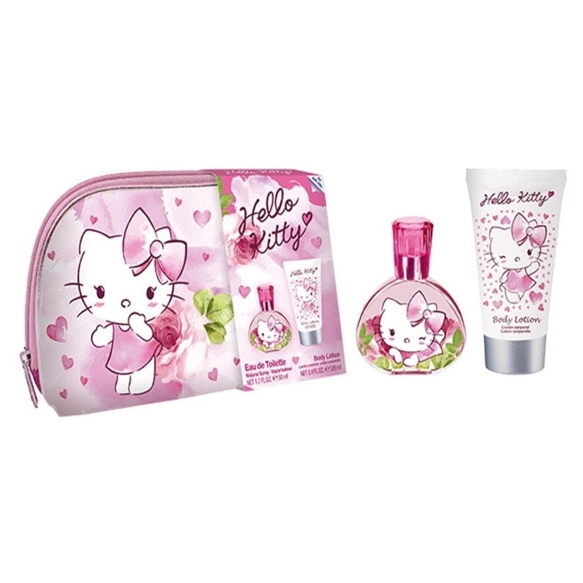 Hello Kitty 50ml Eau de Toilette + Toiletry Bag + Body Lotion Set For Women
