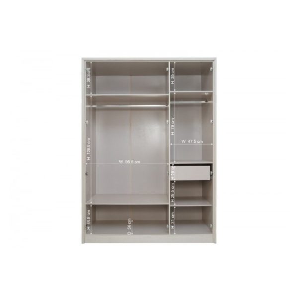 Pan Emirates Athenas 3 Door Kids Wardrobe With Mirror Pan Emirates Athenas 3 Door Kids Wardrobe With Mirror