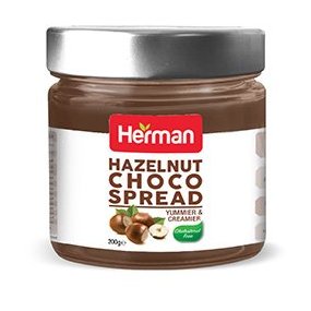 Herman Hazelnut Choco Creamy Spread 200gm Glass Jar