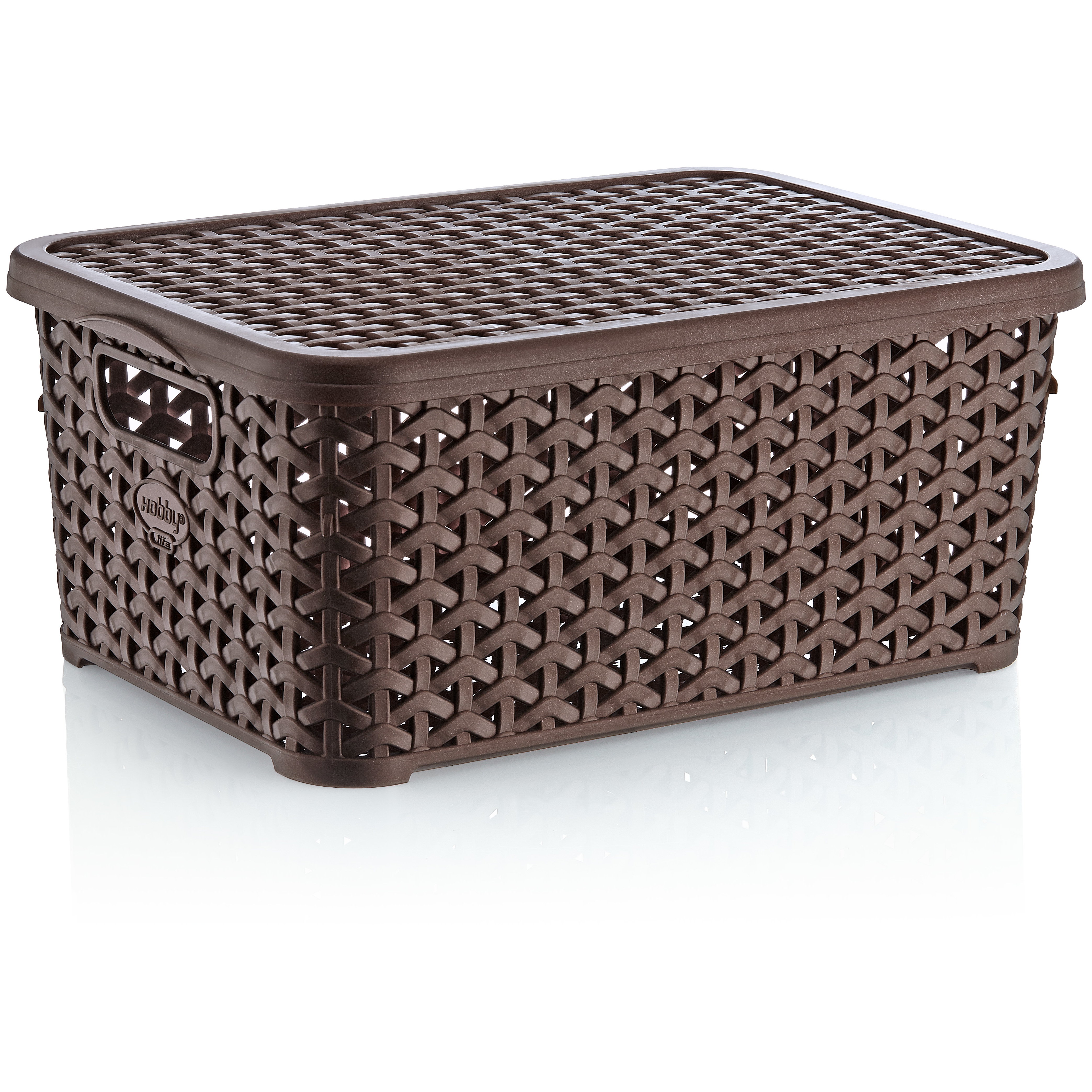 Rattan Storage Box 10 Litre Chocolate