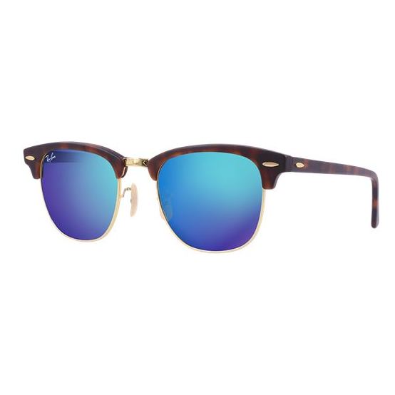 RayBan RB3016 1145/17 Unisex ClubMaster Blue Lens Sunglasses