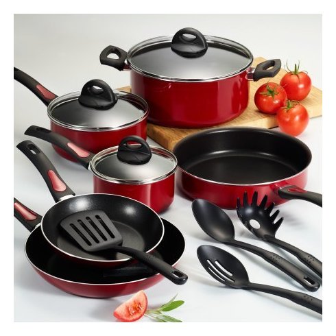 Tramontina 13Pc Everyday Cookware Red Se Non Stick Tramontina 13Pc Everyday Cookware Red Se Non Stick