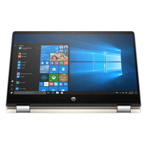 HP Pavilion x360 14-DH0002NE Convertible Touch Laptop - Core i5 1.6GHz 8GB 1TB+128GB 2GB 14inch FHD Warm Gold HP Pavilion x360 14-DH0002NE Convertible Touch Laptop - Core i5 1.6GHz 8GB 1TB+128GB 2GB 14inch FHD Warm Gold