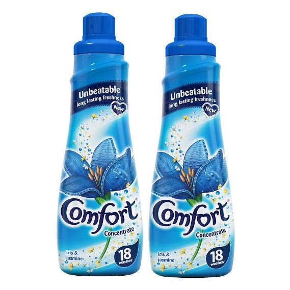 Comfort Fabric Softener Iris & Jasmine 750ml Pack of 2 Comfort Fabric Softener Iris & Jasmine 750ml Pack of 2