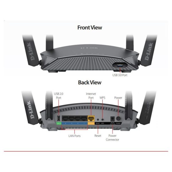 Dlink DIR-2660 AC2600 Super Mesh Smart WiFi Router Dlink DIR-2660 AC2600 Super Mesh Smart WiFi Router