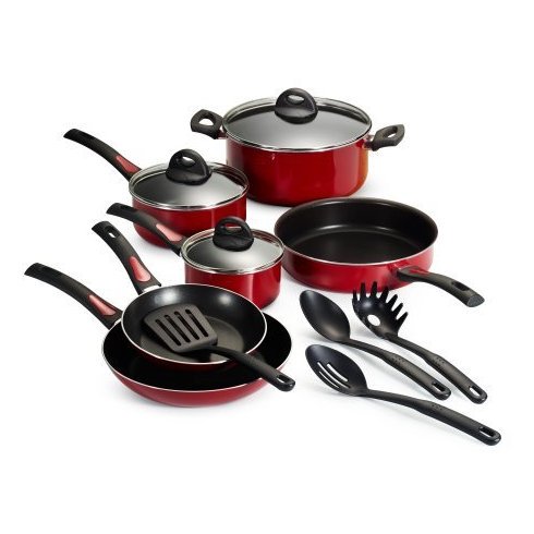 Tramontina 13Pc Everyday Cookware Red Se Non Stick Tramontina 13Pc Everyday Cookware Red Se Non Stick