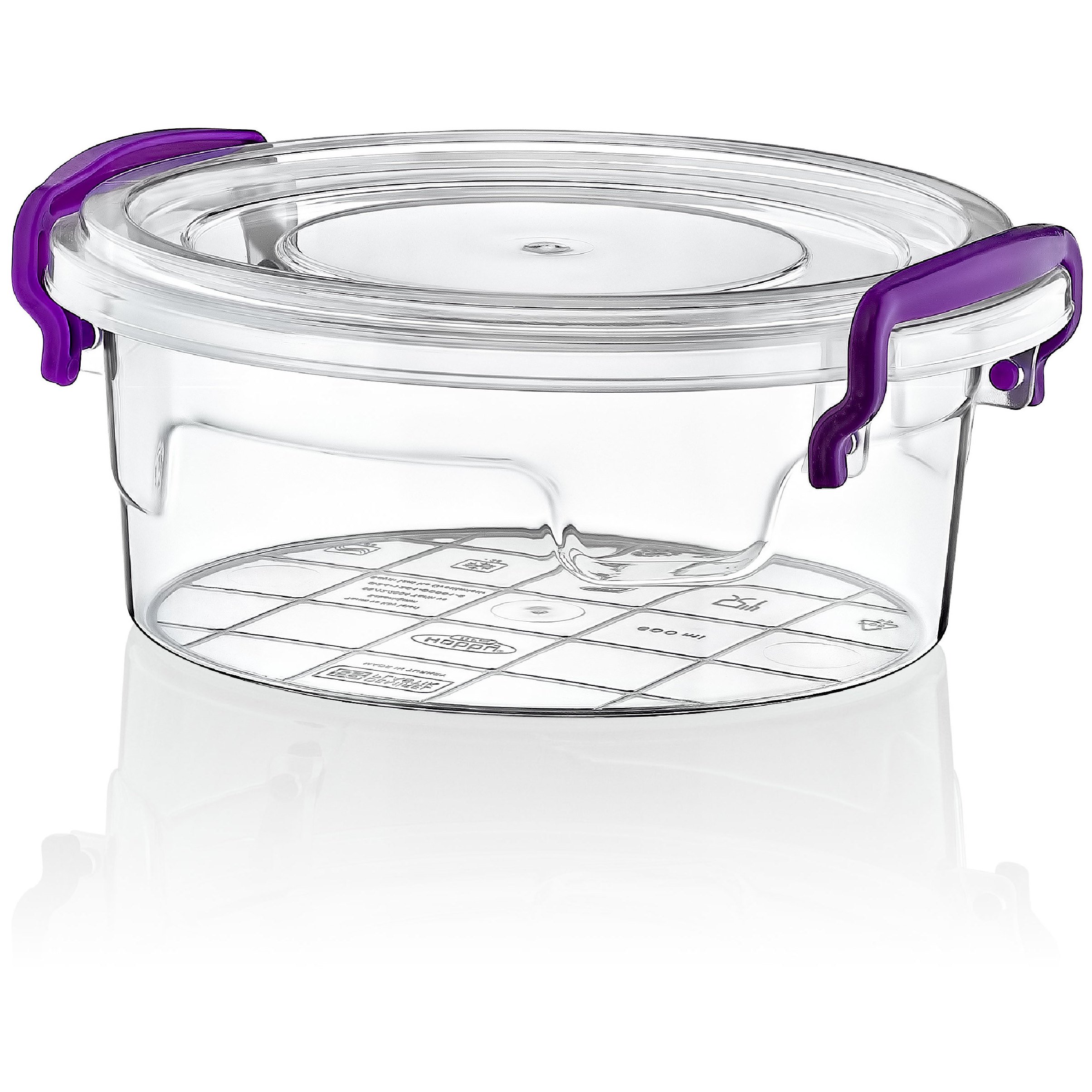 Round Multi Box 0.6 Litre Transperent