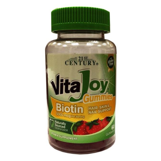 21st Century Vitajoy Biotin 5000Mcg Gummies 60’S