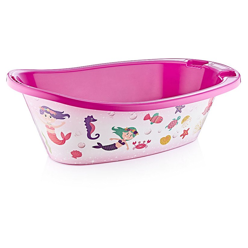 Ozer Pink Mermaid Printed Bathtub