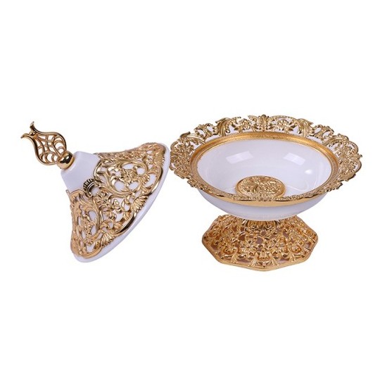Pan Emirates Estella Dry Fruit Pot S 16X16X17cm Gold Pan Emirates Estella Dry Fruit Pot S 16X16X17cm Gold