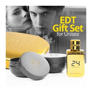 24 Gold Oud EDT 100ml + Bakhour+ Body Cream Unisex Gift Set