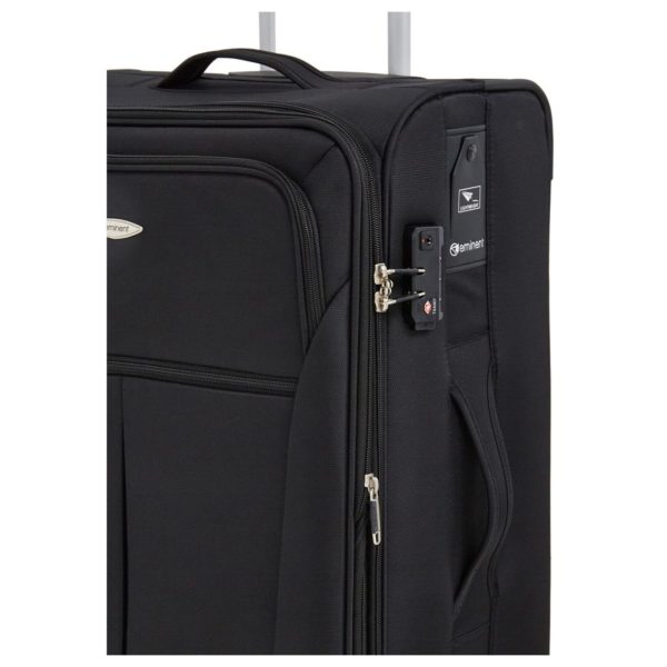 Eminent S014020BLK Nylon Spinner Luggage Trolley Case Black 20" Eminent S014020BLK Nylon Spinner Luggage Trolley Case Black 20"