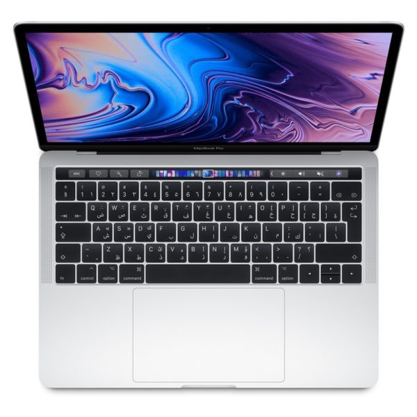 MacBook Pro 13-inch with Touch Bar and Touch ID (2019) - Core i5 2.4GHz 8GB 256GB Shared Silver English/Arabic Keyboard MacBook Pro 13-inch with Touch Bar and Touch ID (2019) - Core i5 2.4GHz 8GB 256GB Shared Silver English/Arabic Keyboard