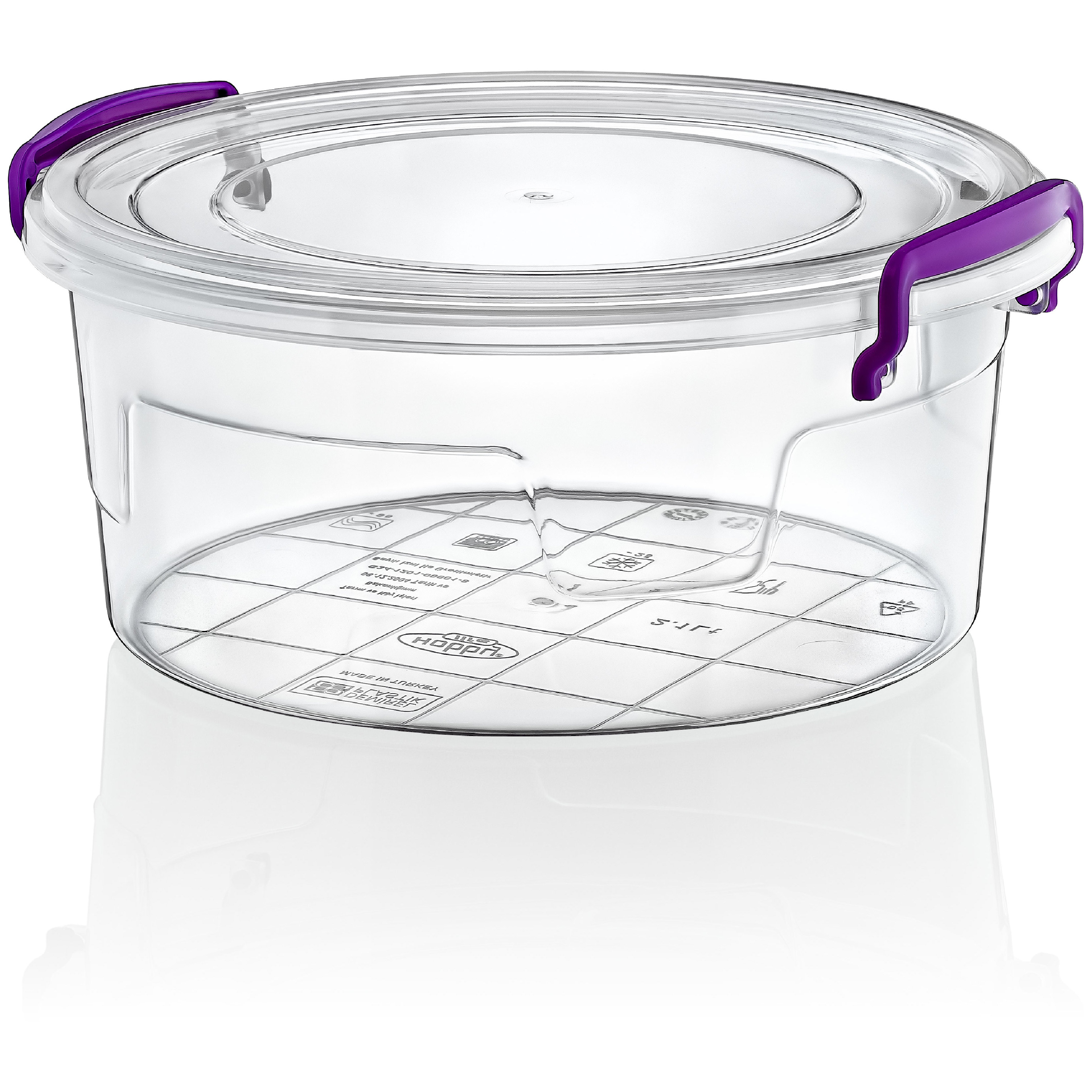 Round Multi Box 3.4 Litre Transperent