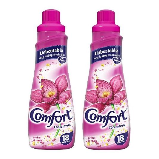 Comfort Liquid Fabric Conditioner Orchid & Musk Scent 750ml Pack of 2 Comfort Liquid Fabric Conditioner Orchid & Musk Scent 750ml Pack of 2