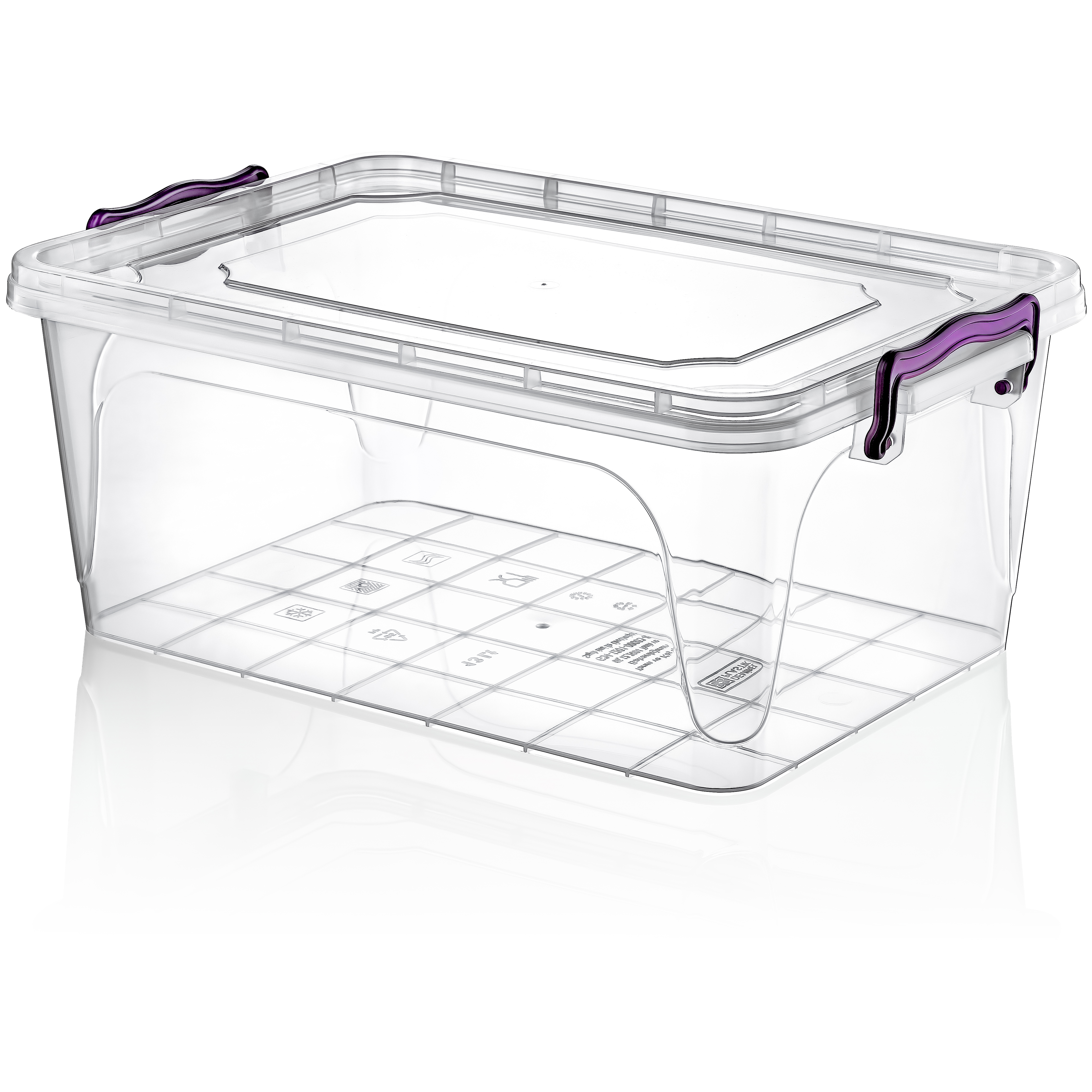 Rectengular Storage Box 20 Litre Transperent