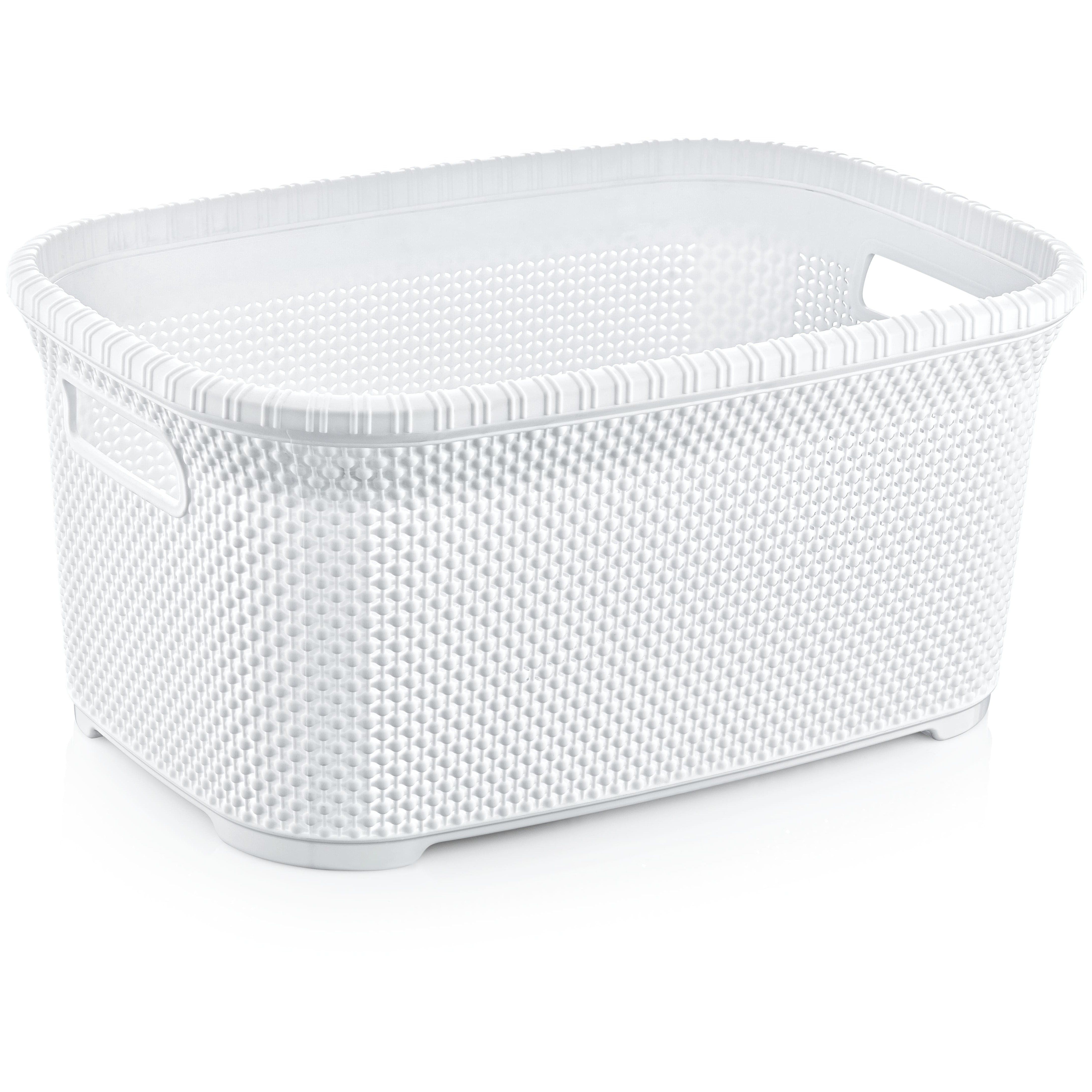 Ozer White Knoted Basket
