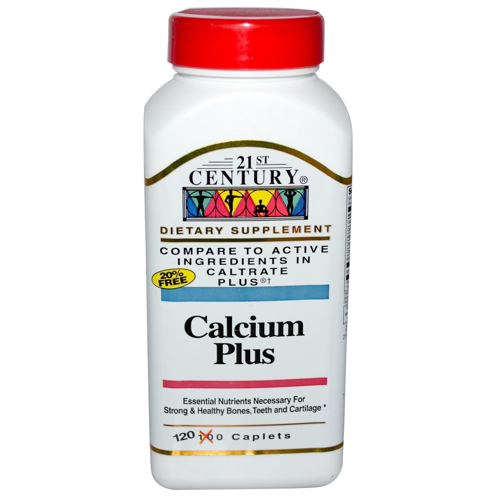 21st Century Calcium Plus Caplets 120’S