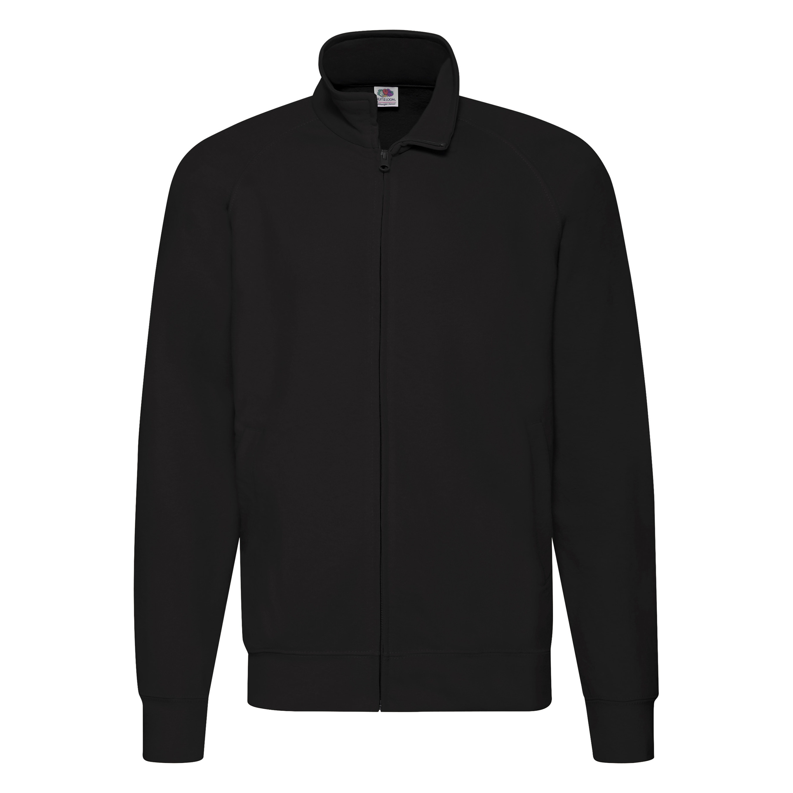Fruit Of The Loom Lightweight Sweat Jacket Black Medium