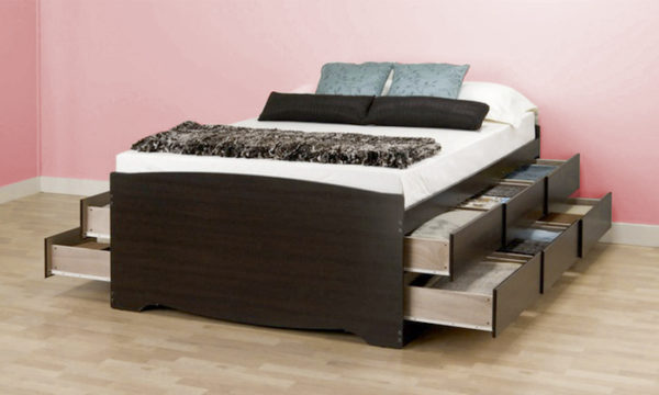 Buy 12 Drawer Captain S Platform Storage Bed Queen Without