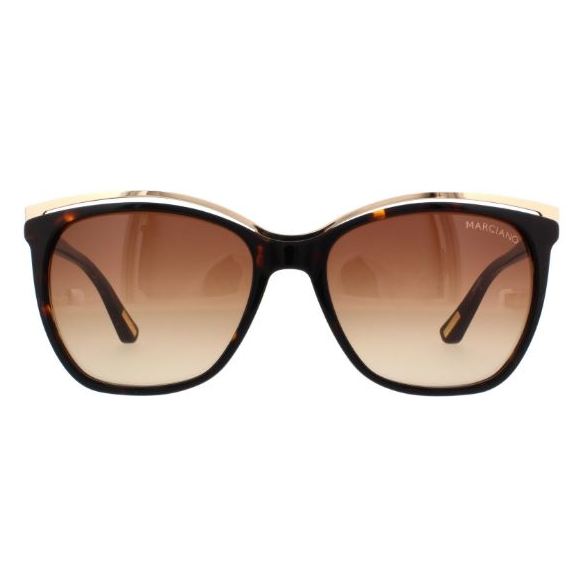 Marciano GM074552F58 Ladies Sunglass Dark Havana/Grad Brown Marciano GM074552F58 Ladies Sunglass Dark Havana/Grad Brown