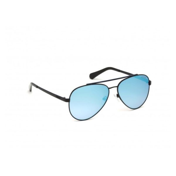 Guess GU6918-02X-59 Men's Sunglass Matte Black/Blu Metal Guess GU6918-02X-59 Men's Sunglass Matte Black/Blu Metal