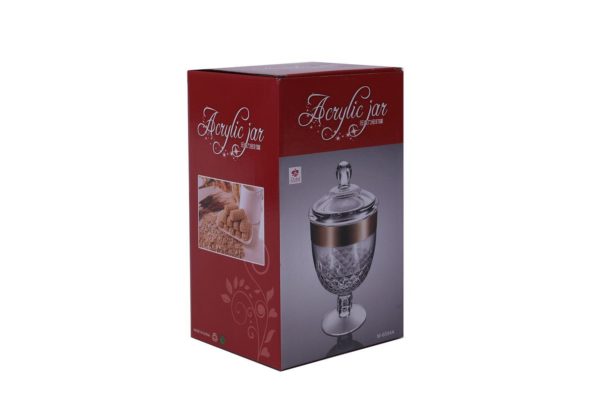 Pan Emirates Orchid Acrylic Candy Jar 1.5L Gold Pan Emirates Orchid Acrylic Candy Jar 1.5L Gold