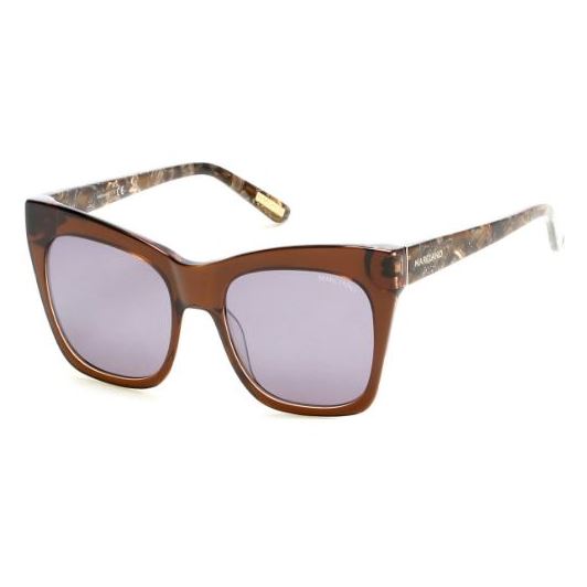 Marciano GM075945G55 Ladies Sunglass Shiny Light Brown Plastic Frame